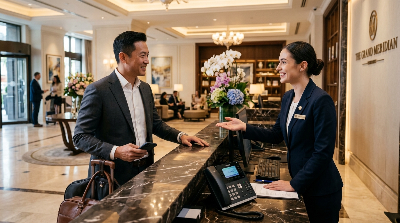 Hotelería Recepción Real Yealink