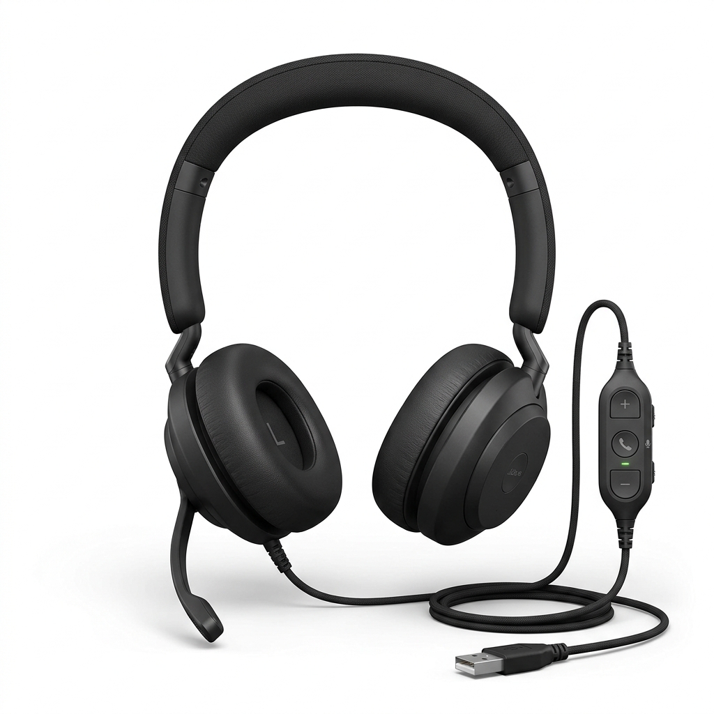 Jabra Evolve2 40 USB Corded Real