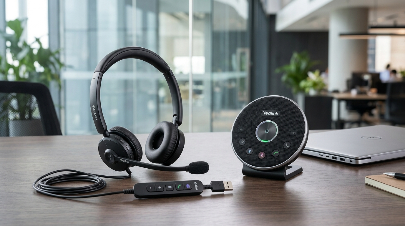 Diademas Yealink UH36 y Speakerphone CP900 Auténticos